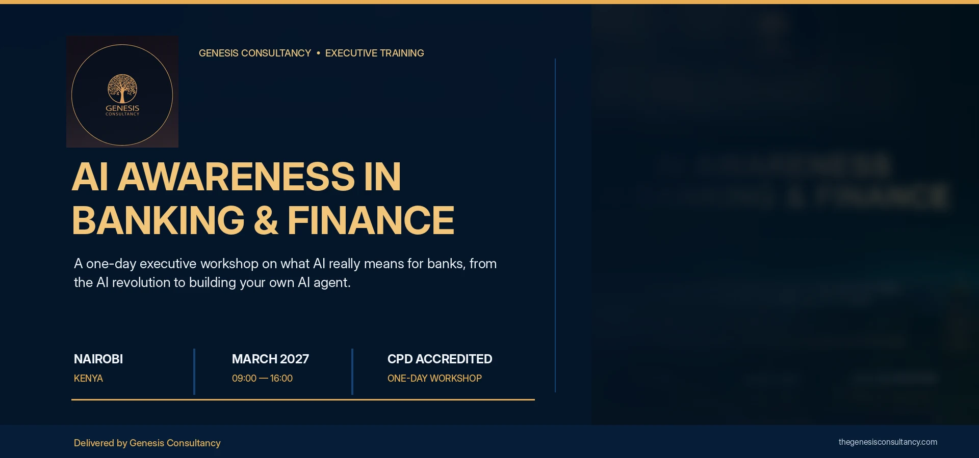 AI Awareness in Banking & Finance - Nairobi, Kenya, March 2027